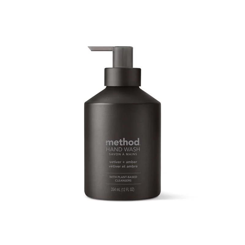 Method Vetiver & Amber Scent Gel Hand Wash 12 oz, Pack of 3