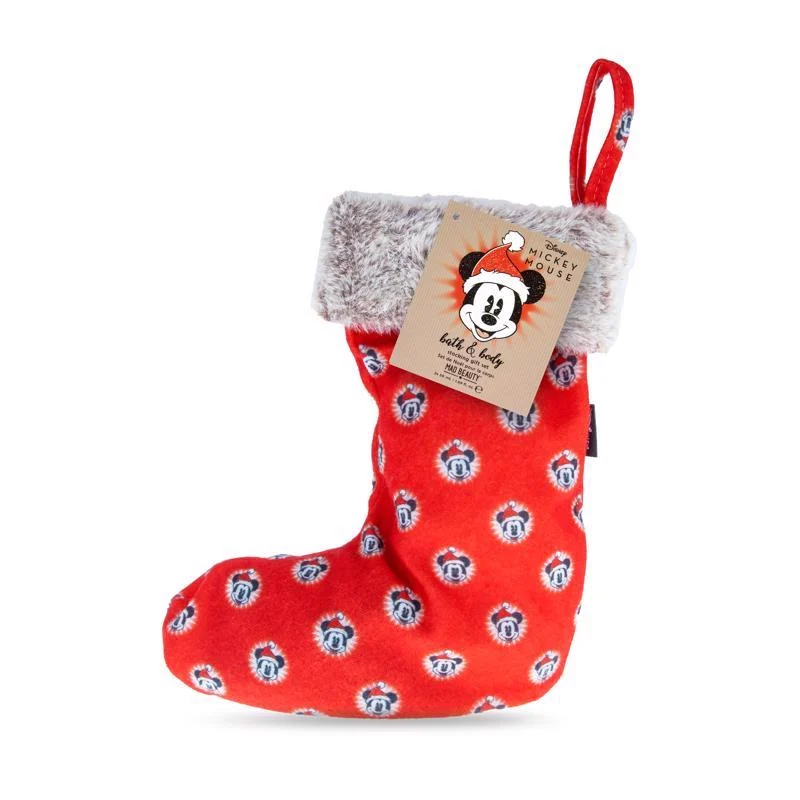 Mad Beauty Disney Multicolored Mickey Mouse Bath and Body Stocking Gift Set 3 pc, Pack of 6