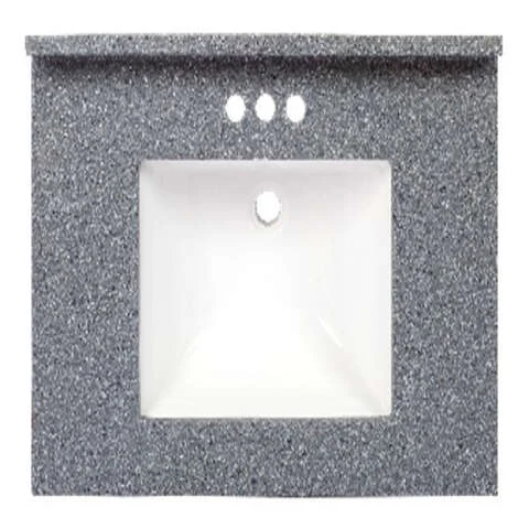 Arstar Charlotte Cultured Marble Vanity Top 31 in. W X 22 in. D Midnight Chrome