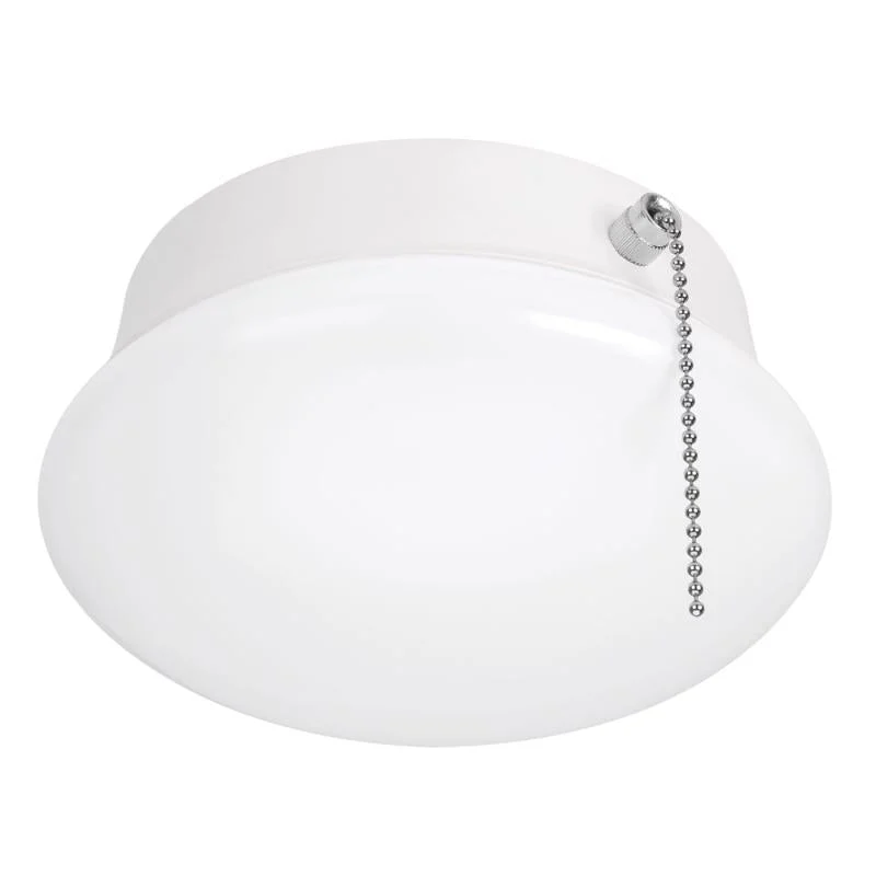 ETI 3.58 in. H X 7 in. W X 7 in. L White LED Ceiling Spin Light