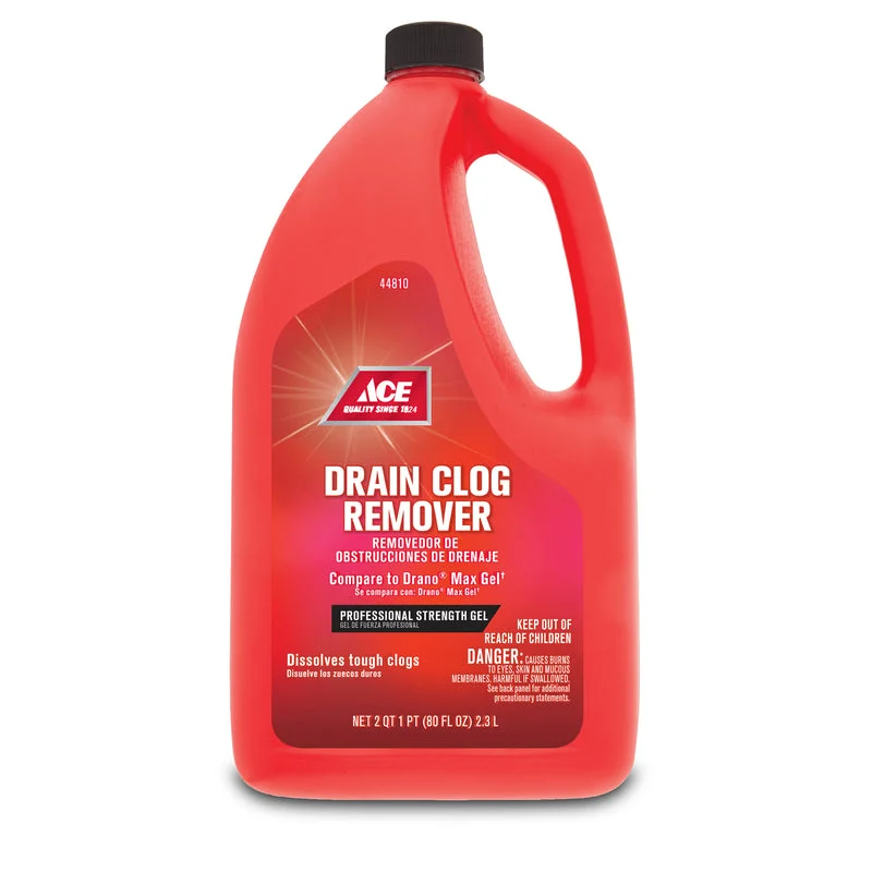 Ace Liquid Drain Clog Remover 80 oz, Pack of 6