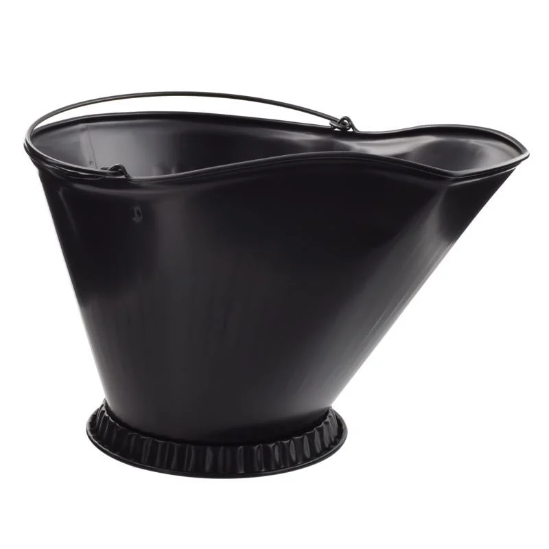 Imperial Black Powder Coated Steel Coal Hod, Pack of 6