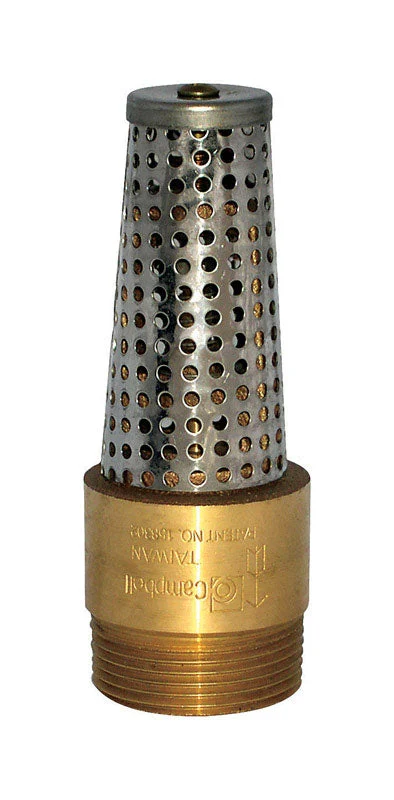 Campbell 1 in. D X 1-1/4 in. D Brass Spring Loaded Check Valve
