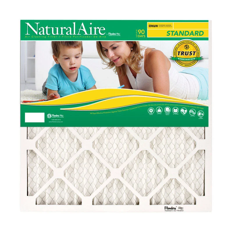 NaturalAire 20 in. W X 21-5/8 in. H X 1 in. D Pleated 8 MERV Pleated Air Filter 1 pk, Pack of 12