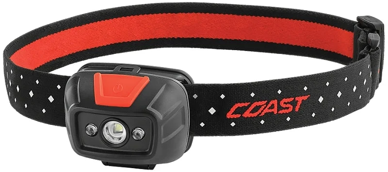 Coast FL19 Headlamp, AAA Battery, Alkaline Battery, LED Lamp, 330 Lumens High, 45 Lumens Low