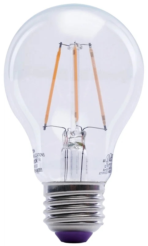 Feit Electric A19/TP/LED LED Bulb, 120 V, 450 Lumens, 4.5 W, A19 Lamp, 25 W Equivalent, E26 Lamp Base, Clear, Pack of 6