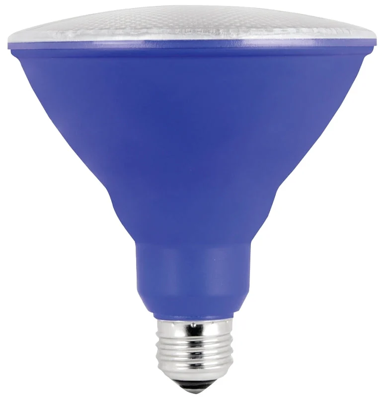 Feit Electric PAR38/B/10KLED/BX LED Bulb, Flood/Spotlight, PAR38 Lamp, E26 Medium Lamp Base, Non-Dimmable, Blue, Pack of 4