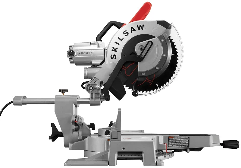 Skilsaw SPT88-01 Sliding Miter Saw, 12 in Dia Blade, 4000 rpm Speed, 60 deg Max Miter Angle, 45 deg Max Bevel Angle