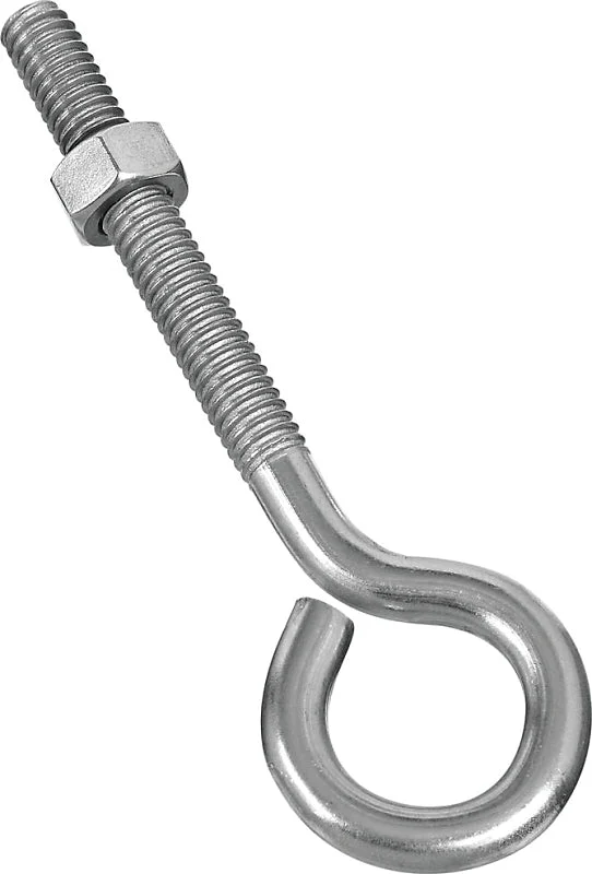 National Hardware N221-580 Eye Bolt, 1/4-20 Thread, Coarse Thread, 1-1/4 in L Thread, 0.56 in ID Dia Eye, Pack of 10