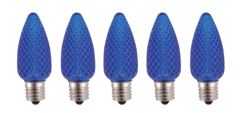 Hometown Holidays 24994 Retro Bulb, Intermediate Lamp Base, LED, Crystal Blue