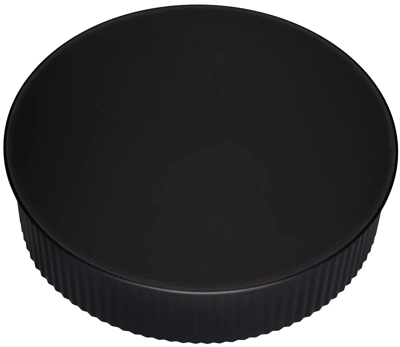 Imperial BM0152 Round End Cap Crimped, 7 in Dia, Black, Matte