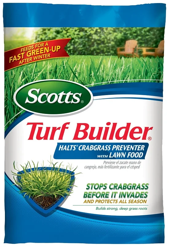 Scotts Turf Builder 32367F Crabgrass Preventer with Lawn Food, 13.35 lb Bag, Solid, 30-0-4 N-P-K Ratio