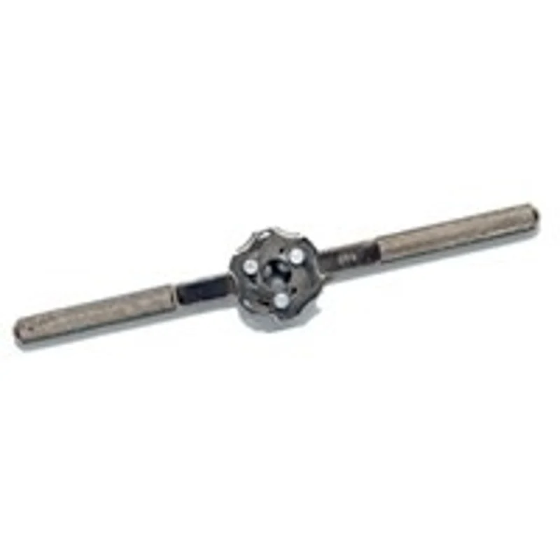 Irwin 12026 Adjustable Die Stock Handle, 1 in Die, Hex, Round Die, Knurled Handle, Steel