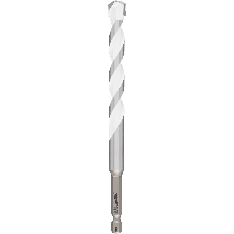 Milwaukee SHOCKWAVE 48-20-8892 Drill Bit, 1/2 in Dia, 6 in OAL, Multi-Material, Twist Flute, 1/4 in Dia Shank, Hex Shank