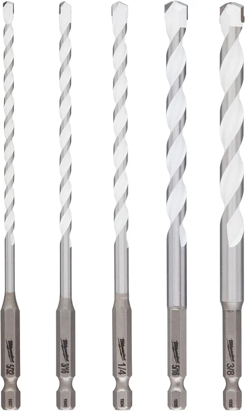 Milwaukee SHOCKWAVE Impact Duty 48-20-8898 Drill Bit Set, Multi-Material, 5-Piece, Carbide
