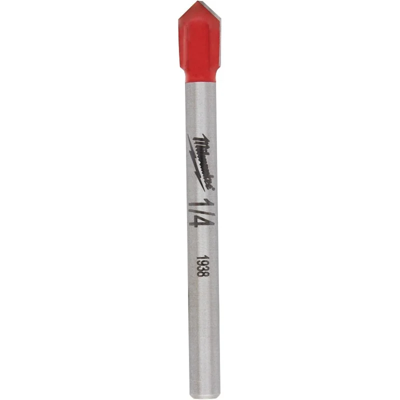 Milwaukee 48-20-8982 Drill Bit, 1/4 in Dia, 2-1/4 in OAL, 5/32 in Dia Shank, Round Shank, Carbide, Pack of 5