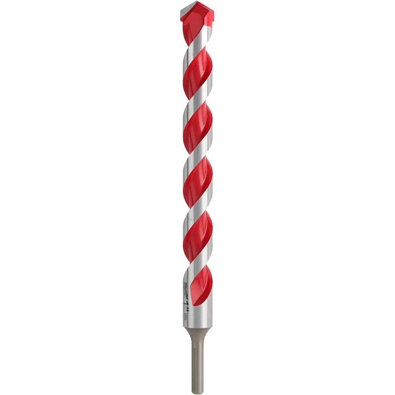 Milwaukee 48-20-9054 Drill Bit with Power Tip, 1 in Dia, 12 in OAL, Wide Flute, 3/8 in Dia Shank, 3-Flat Shank