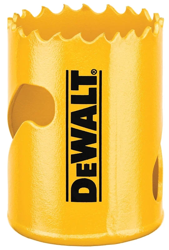 DEWALT DAH180026 Hole Saw, 1-5/8 in Dia, 1-3/4 in D Cutting, 5/8-18 Arbor, 4/5 TPI, HSS Cutting Edge