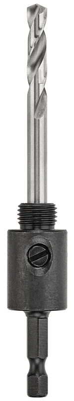 DEWALT DAH9141PBM Hole Saw Arbor, 1/2-20 Thread, 1/4 in Shank, Hex Shank