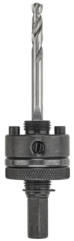DEWALT DAH9124PBM Hole Saw Arbor, 5/8-18 Thread, Hex Shank, 1/2 in Shank