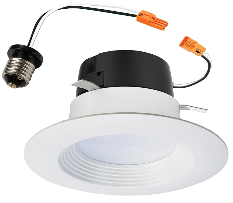 Halo LT460WH6930R Retrofit Baffle Kit, 8 W, 120 V, LED Lamp, White, Matte