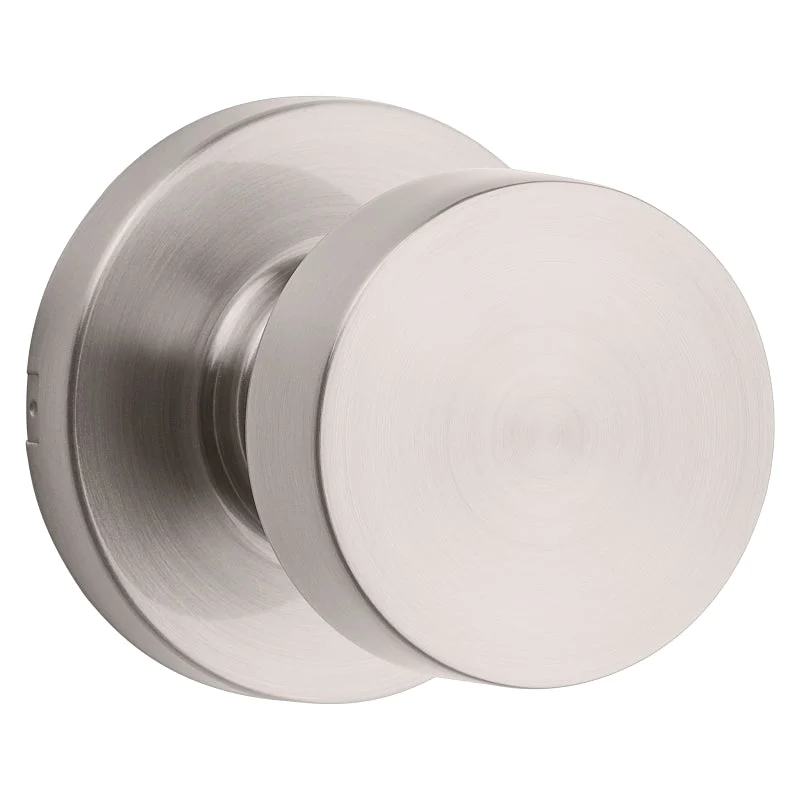 Kwikset Signature Series 720PSK RDT 15 CP Passage Knob, Knob Handle, Zinc, Satin Nickel, 2-3/8 to 2-3/4 in Backset