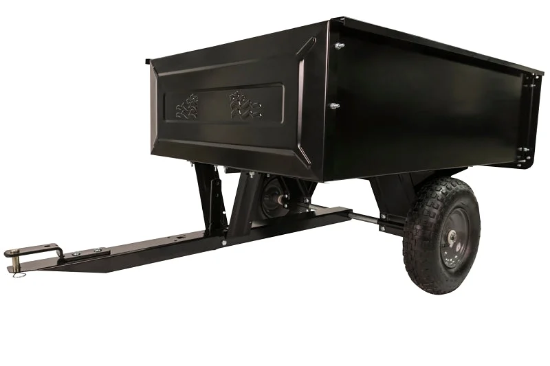 Agri-Fab 45-0303 Dump Cart, 350 lb, 41 in L x 31 in W x 12 in H Deck, 13 x 4 in Wheel, Pneumatic Wheel, Black