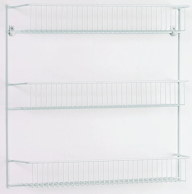 ClosetMaid 8022 Series Wall Rack, 5 in L x 18-3/4 in W x 18-1/2 in H Dimensions, Steel, White, Pack of 6