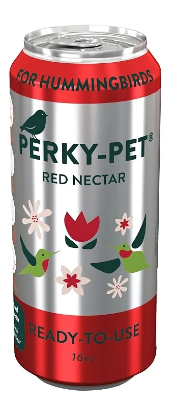 Perky-Pet 524 Ready-to-Use Nectar, 16 oz, Liquid, Red, Can