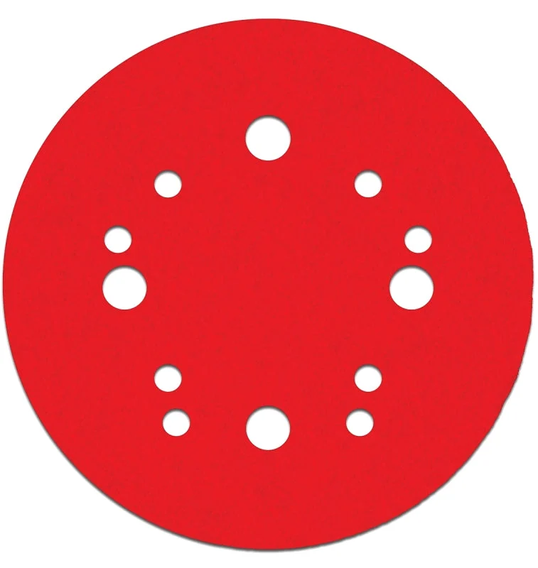 Diablo DCD050060H15G Random Orbital Sanding Disc, 5 in Dia, 60 Grit, Coarse, Ceramic Abrasive, 12-Hole