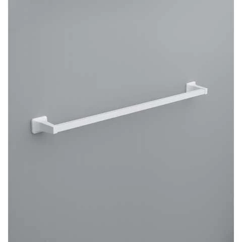 OakBrook Satin White Towel Bar 30 in. L Die Cast Zinc