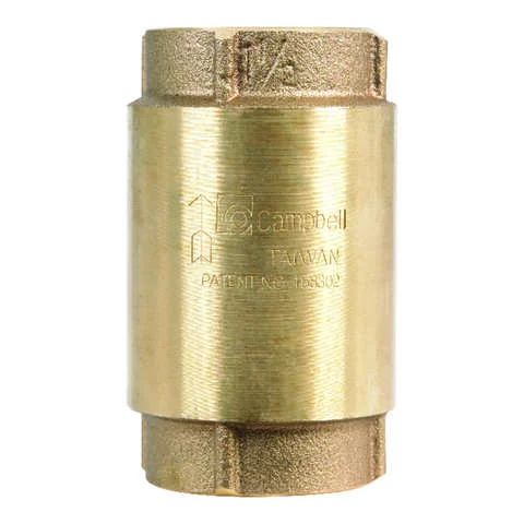 Campbell 1-1/2 in. D X 1-1/2 in. D FNPT x FNPT Red Brass Spring Loaded Check Valve