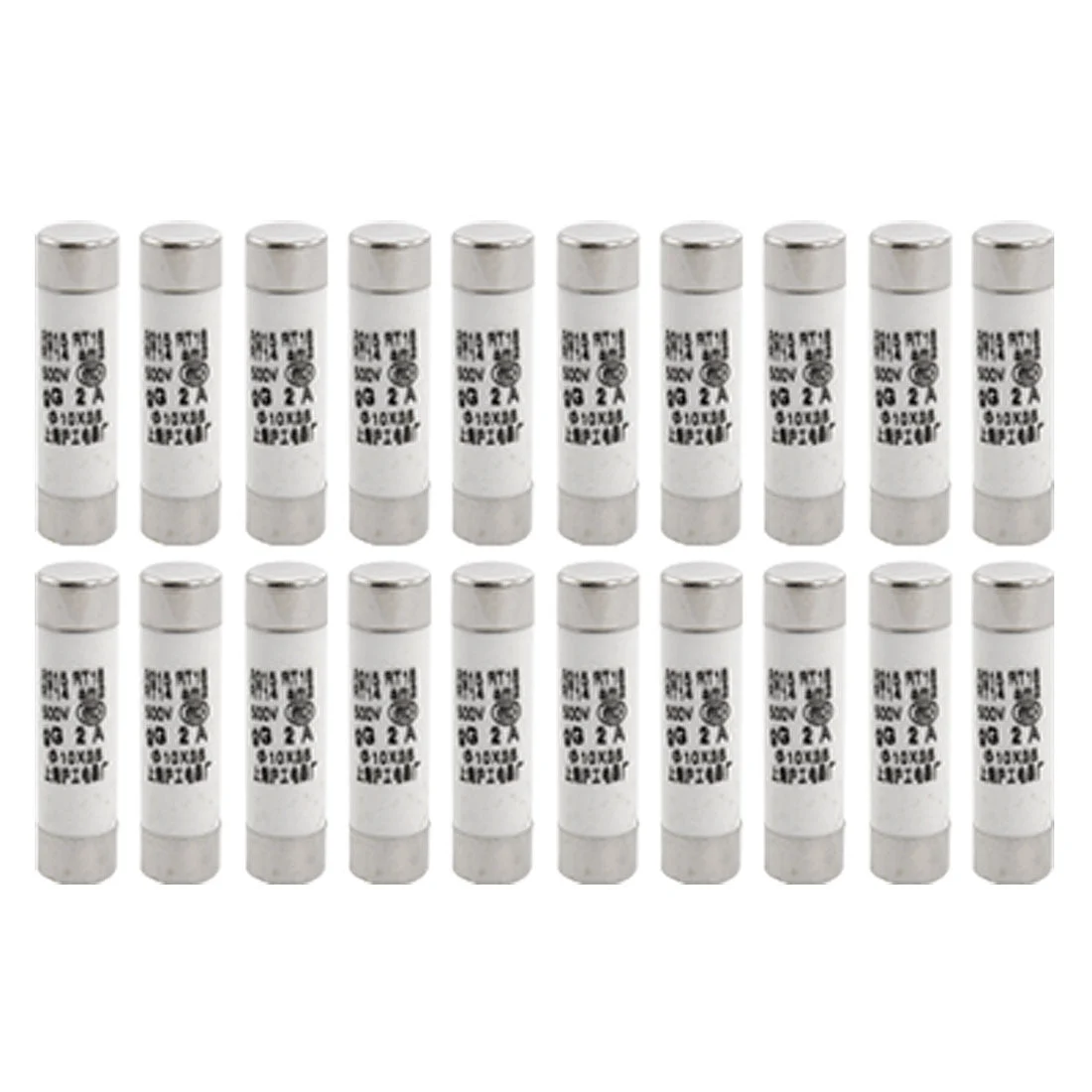 R015 500V 2A 10 x 38mm Cylindrical Fuse Links (Bag of 20)