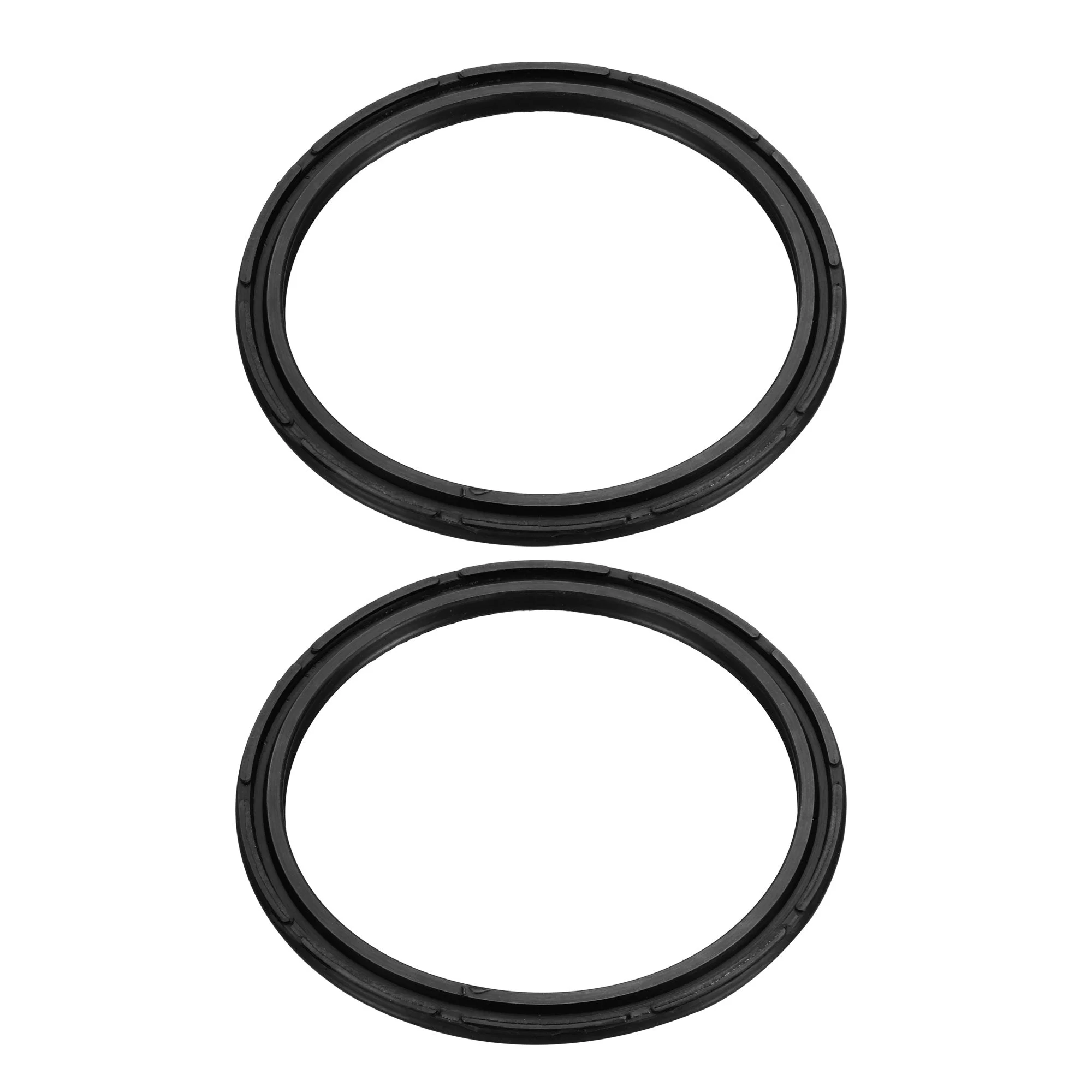 2 Pcs 100mm External Diameter Pneumatic Sealing Rings Black Gaskets
