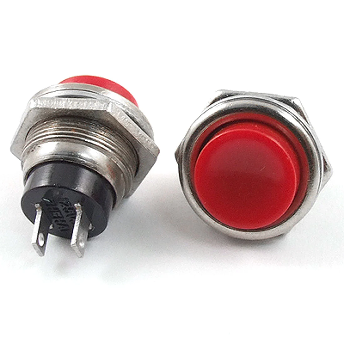 3 Pcs 16mm SPST Momentary ON/OFF Push Button Switch Red AC 125V 3A