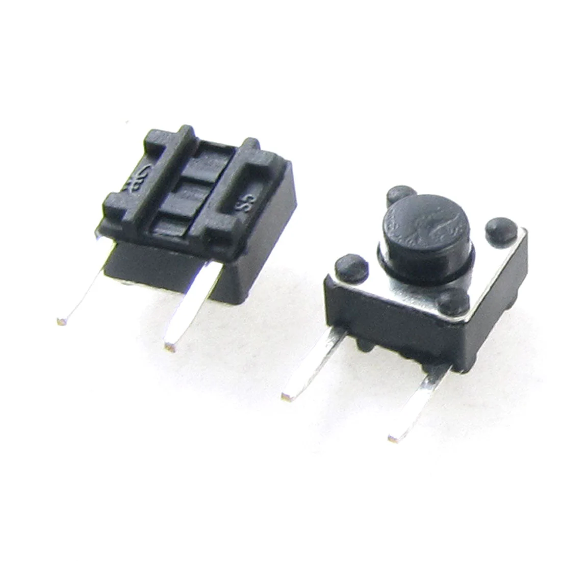 50 Pcs 6 x 6mm x 5mm Momentary Push Button Tactile Switch 2 Terminals DIP Through Hole