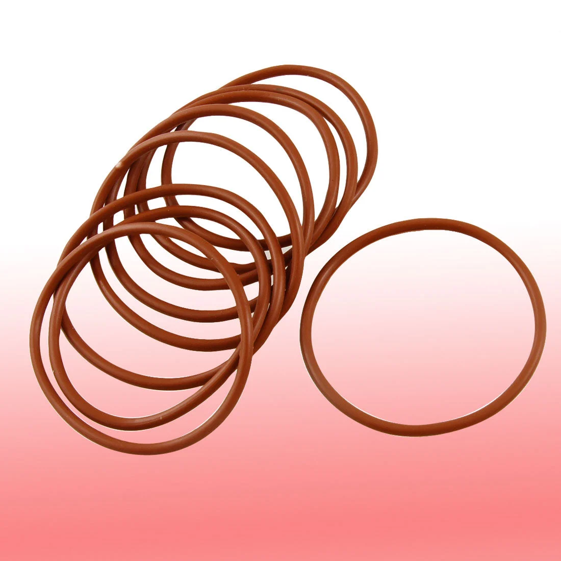 10 Pcs Flexible Silicone O Ring Seal 52mm x 58mm x 3mm