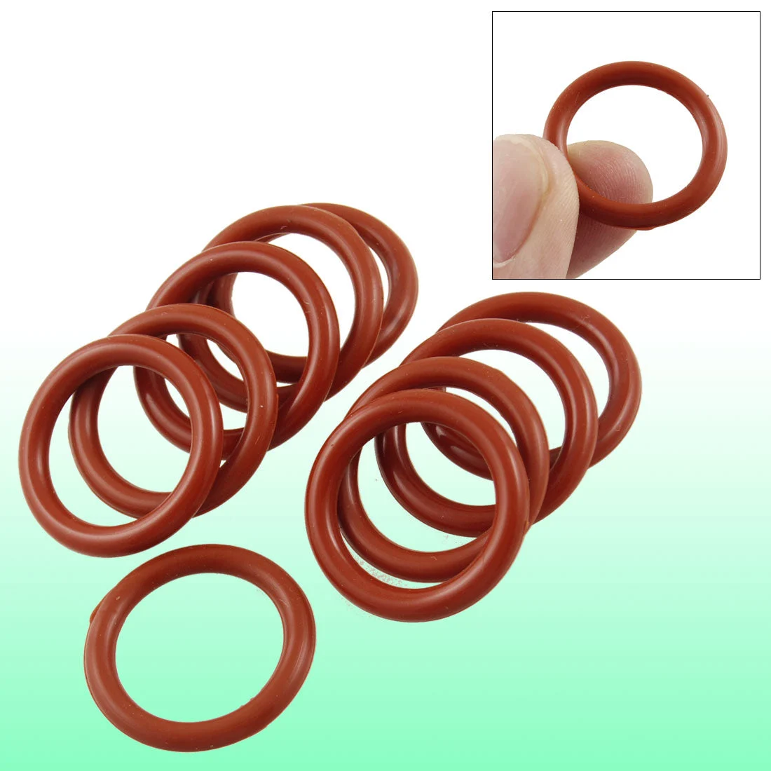 10 Pcs Silicone O Ring Seal Sealing 16mm x 22mm x 3mm