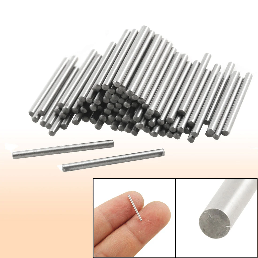 100 Pcs Metal 1.2mm x 15.8mm Dowel Pins Fasten Elements