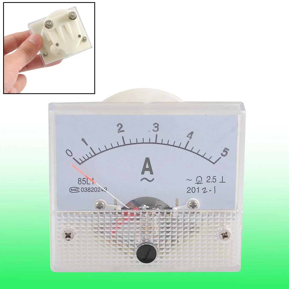 Class 2.5 Accuracy Analog AC 0-5A Scale Range Ammeter Meter Panel
