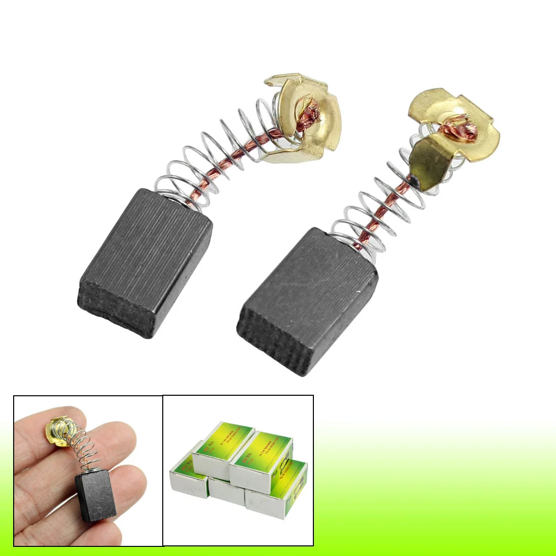 10PCS Repairing Part 15mm x 10mm x 6mm Carbon Brush for Generic Electric Motor