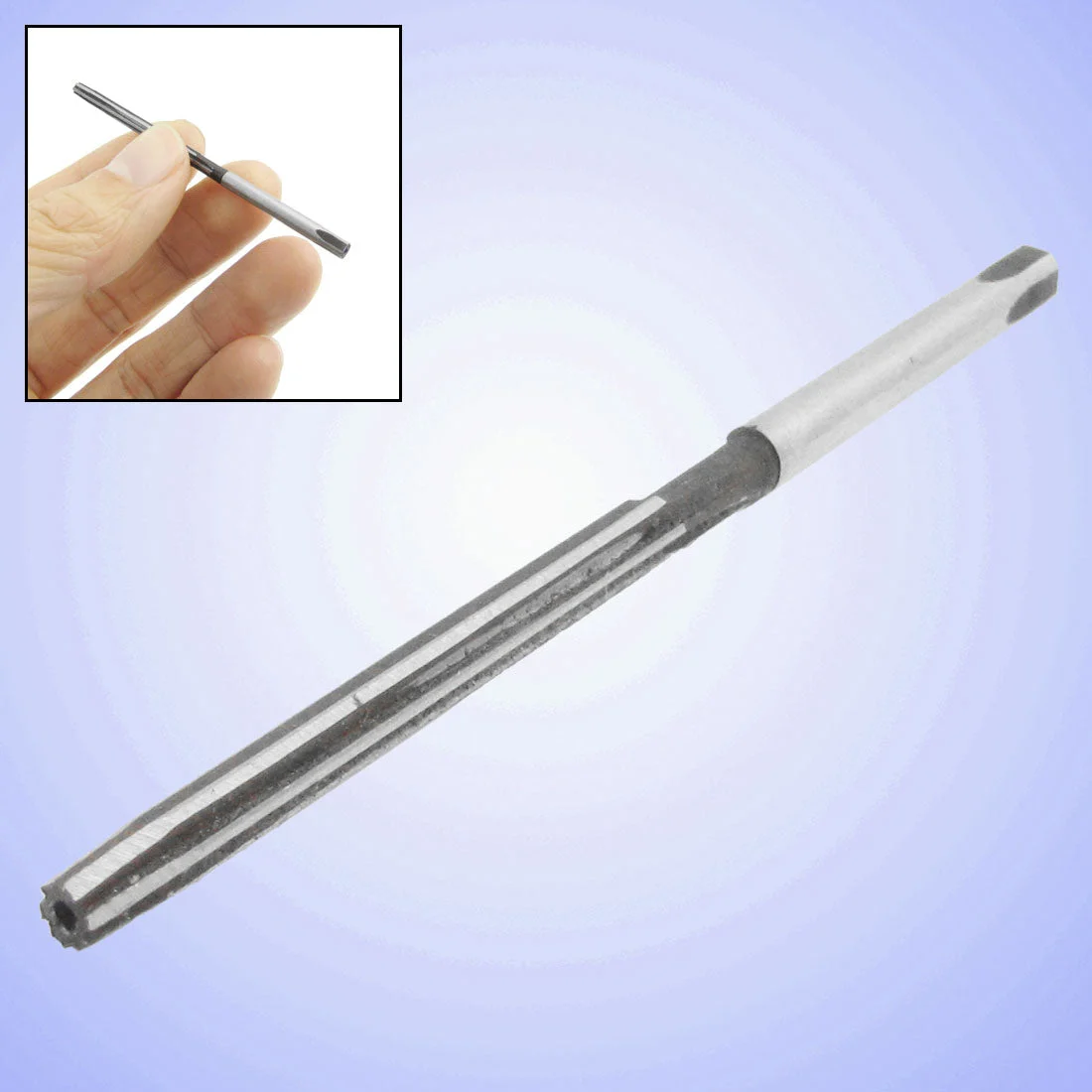 Uxcell Straight Shank 6 Flutes 3mm Cutting Diameter HSS Hand Reamer