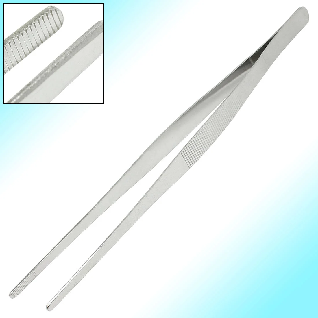 Home Metal 30cm Long Straight Tweezers Forceps Handy Tool