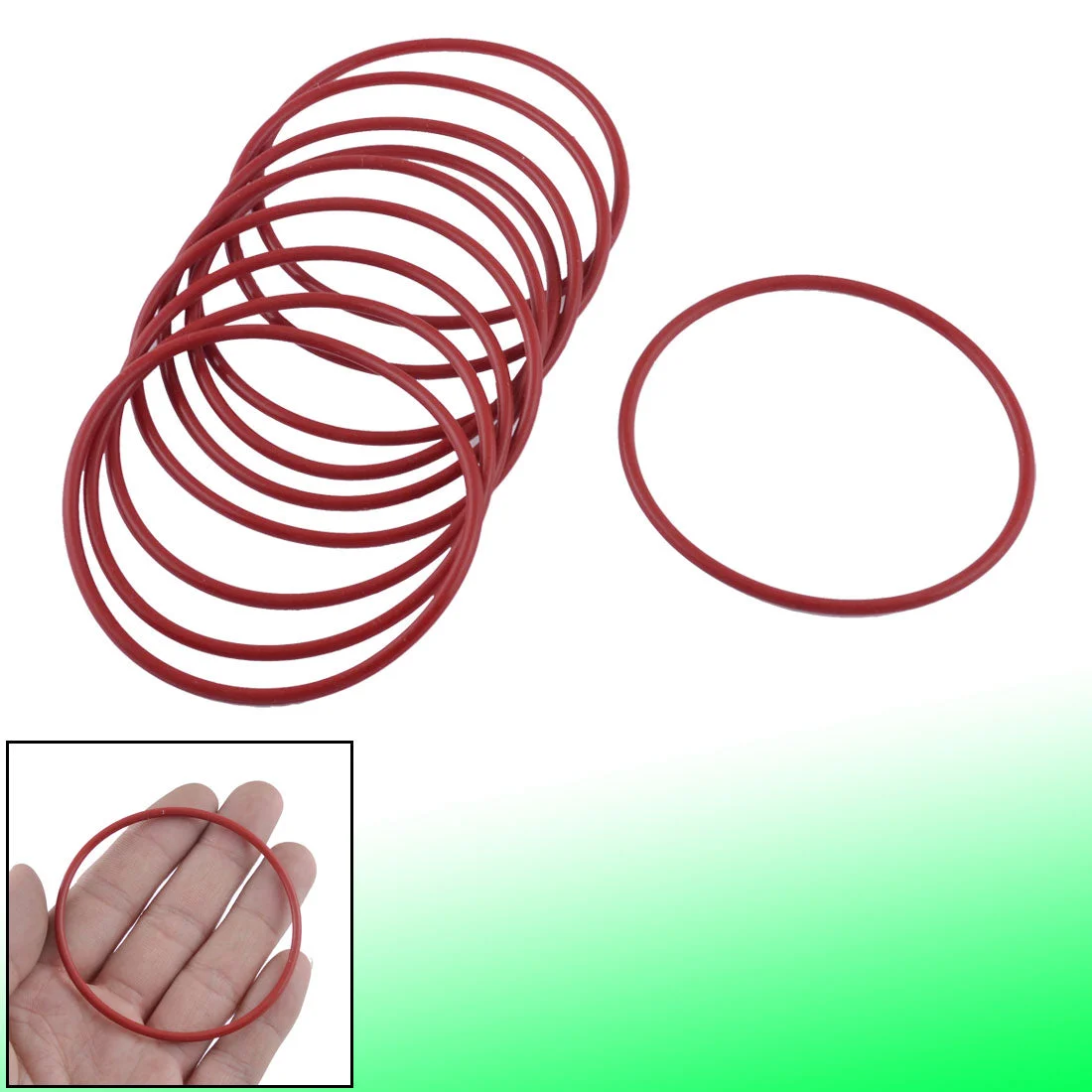 10 Pcs Soft Rubber O Rings Seal Washer Replacement Red 65mm x 2.5mm
