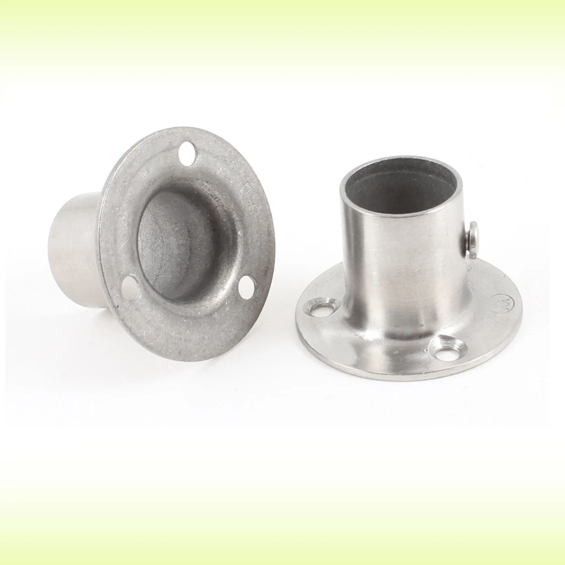 2 Pcs 19mm x 30mm Stainless Steel Clothes Lever Socket Pipe Weld Neck Flange with Screws