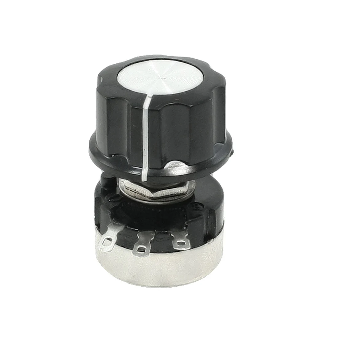 RV24YN20S Single Turn Carbon Film Rotary Taper Potentiometer with Knob, 10K Ohm