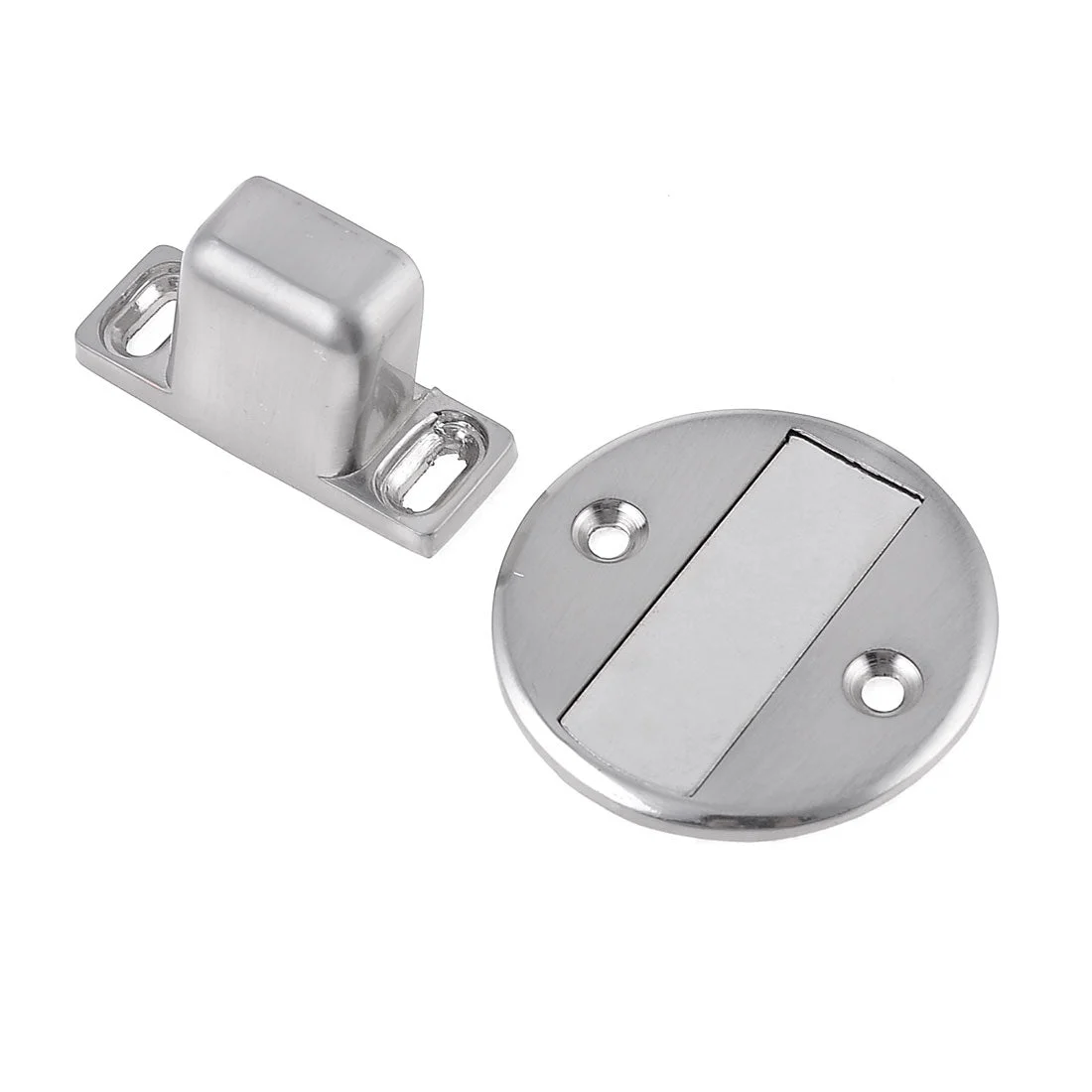 Home Door Stop Stopper Holder Metal Interior Magnetic Catch with Screws