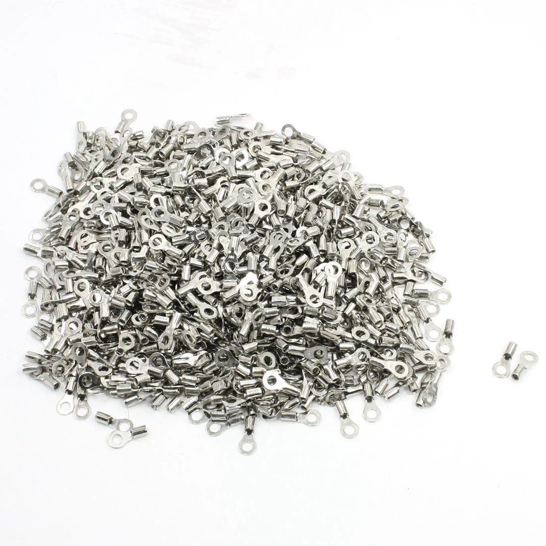 1000 Pcs RNB1.25-3.2 22-16 AWG Non-insulated Ring Terminals Connector