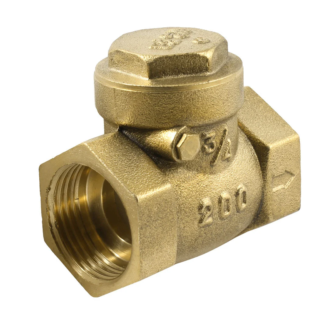 3/4" PT Female Thread Port Screw Plumbing Water Heater Check Valve