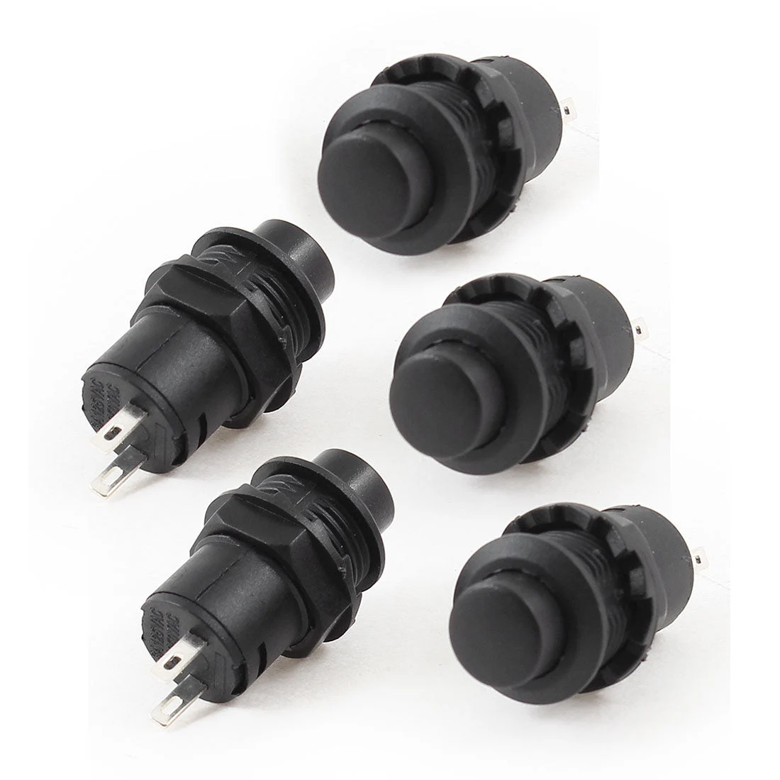 5P Black SPST Momentary Pushbutton Switch DS-425 AC 125V 3A 250V 1.5A
